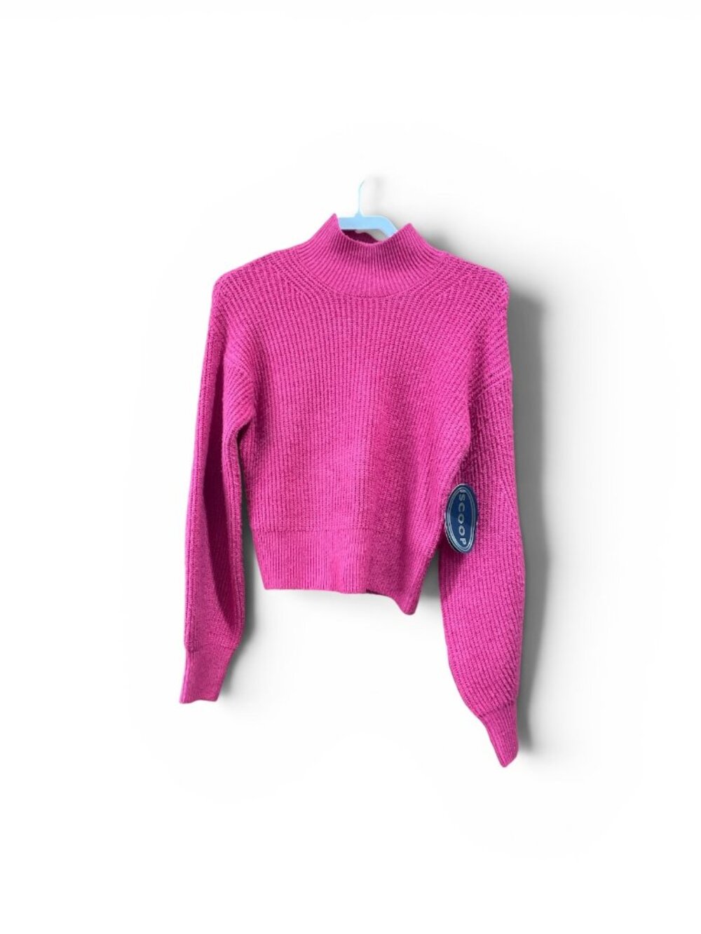 Women's Pink Riot Twist Sweater, Scoop, XS, Pink, NWT